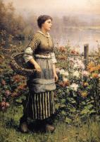 Daniel Ridgway Knight - Maid Among the Flowers